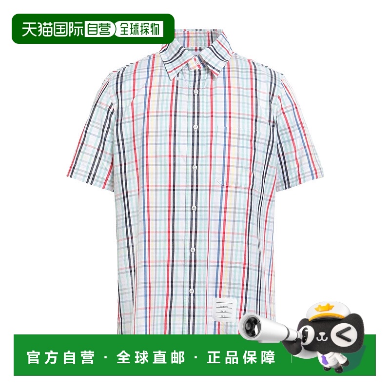 1h可退 香港直邮Thom Browne 汤姆·布朗 男士 格纹衬衫
