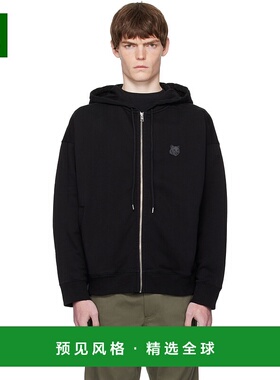 1h可退 香港直邮MAISON KITSUNE 男士 黑色 Bold Fox Head Patch