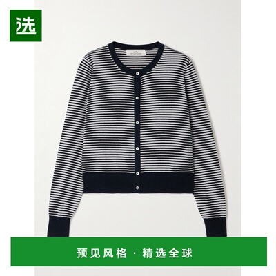 1h可退 香港直邮Arch4 女士 Bea 条纹有机羊绒针织开衫 KNCD2489C