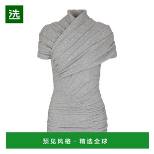 女装 FF0ALB05JL17短袖 垂坠棉质针织上衣 香港直邮Balmain