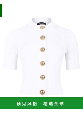 香港直邮Balmain 巴尔曼 女士 圆领针织开衫 FF1KL230KI50