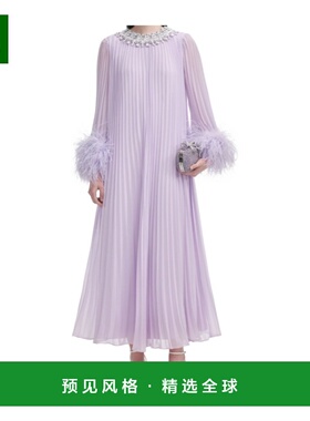 1h可退 香港直邮SELF-PORTRAIT 女士连衣裙 PF25108ML AW2025 紫