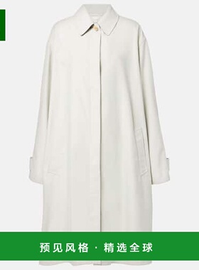 1h可退 香港直邮The Row 女士 Pluma 棉质羊绒大衣 white白色 舒