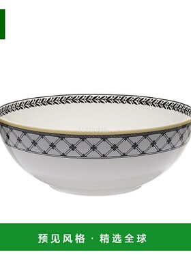 韩国直邮Villeroy & Boch唯宝餐具碗白色黑花边大容量时尚简约