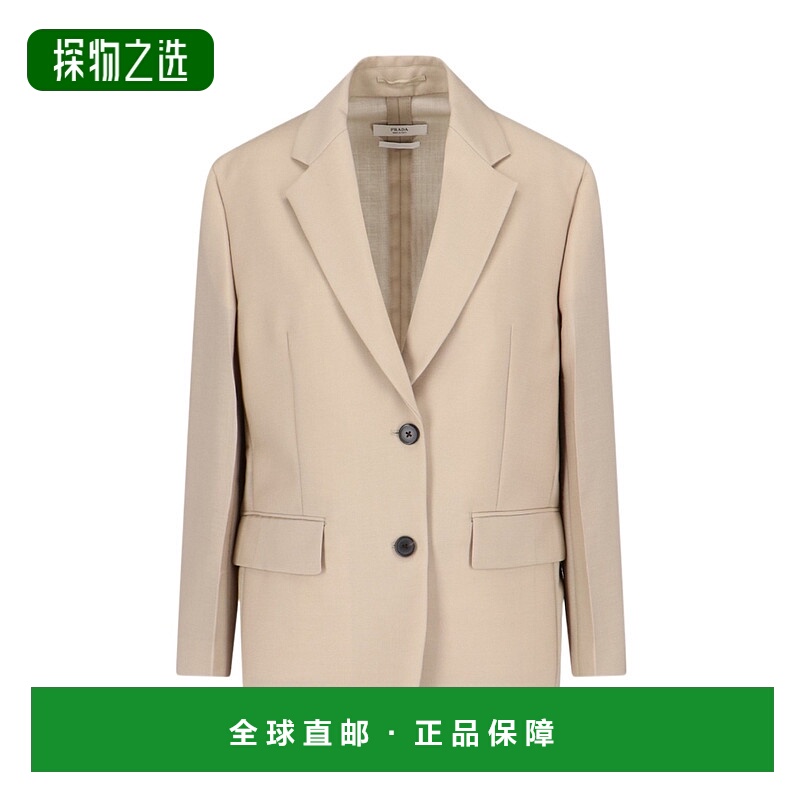 【99新未使用】香港直邮Prada 翻领长袖西装外套 P556O12I1SOOO