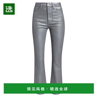 1h可退 【美国直邮】PAIGE女士牛仔裤高腰弹力喇叭裤休闲时尚易搭