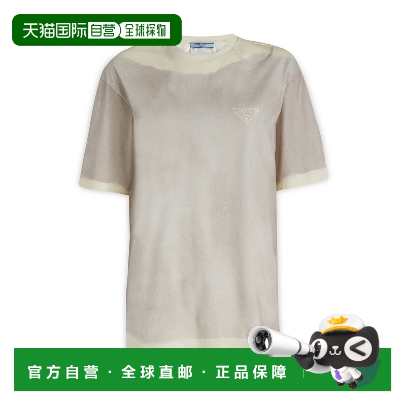 香港直邮Prada 普拉达 女士 T恤 3529B127NF0424 舒适时尚