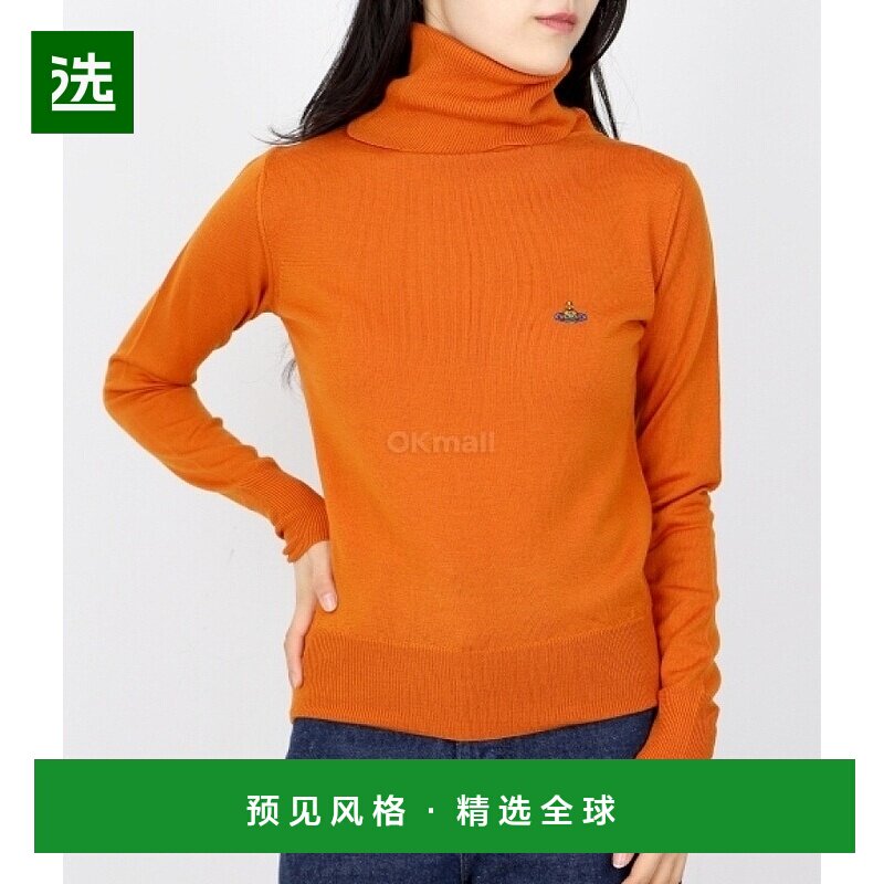 韩国直邮Vivienne Westwood GIULIA 高领针织衫 女士秋季套头纯色