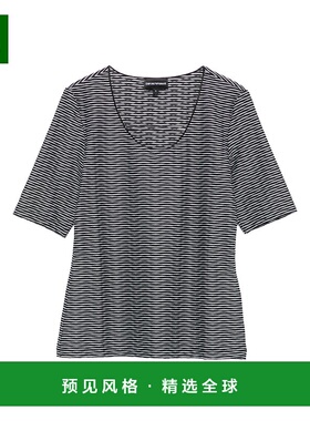 1h可退 香港直邮Emporio Armani 安普里奥·阿玛尼 女士 灰色条纹