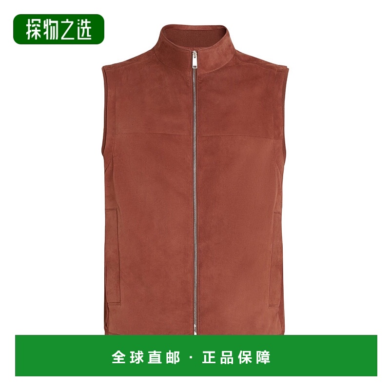 香港直邮Zegna 皮革马甲 UFPVMA9F176P
