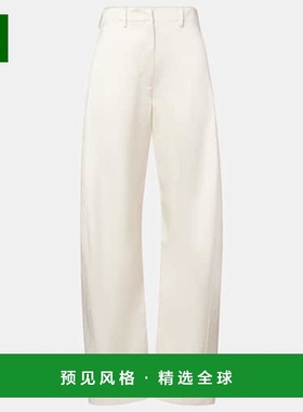 1h可退 香港直邮magda butrym 女士 barrel 棉混纺长裤 white白色