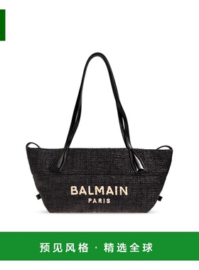 香港直邮BALMAIN 女士手提包 GN1FD039TRAA0PA SS2026 黑色 小号T