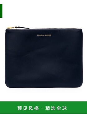 香港直邮Comme Des Garcons Play 海军蓝色拉链钱包 SA5100.
