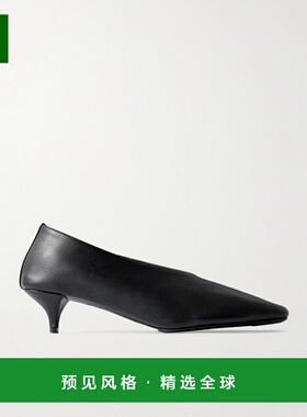 1h可退 香港直邮ST.AGNI 女士 柔软露趾皮质浅口鞋 S25114BLKBlac