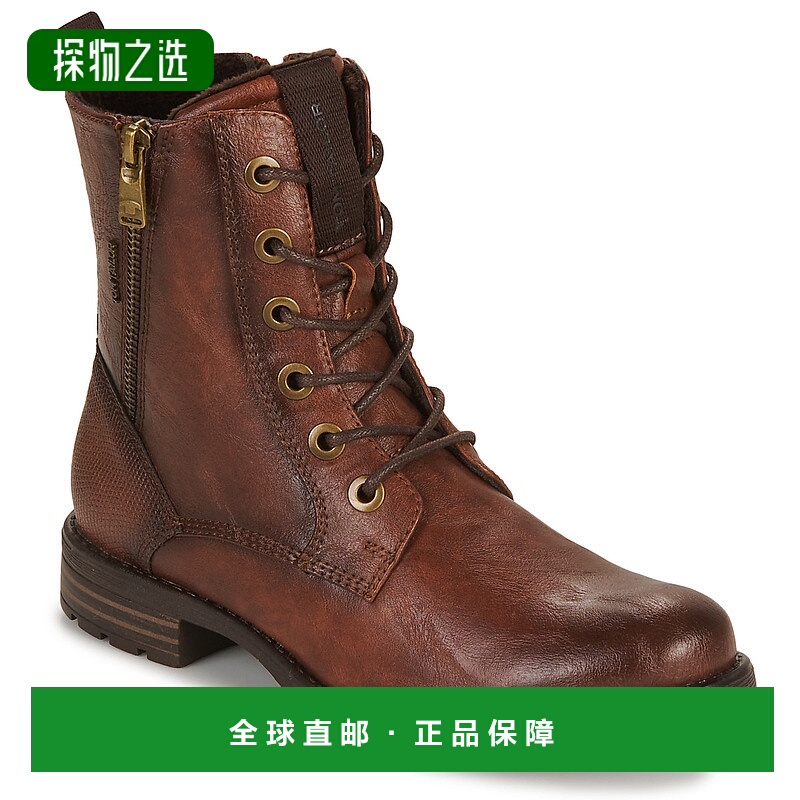 欧洲直邮Tom Tailor 女士 靴子 93303棕色正品时尚保暖轻便舒适