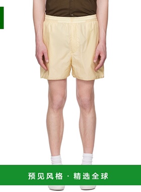 1h可退 香港直邮AURALEE 男士 黄色 Light Sheer Nylon 短裤 A25S