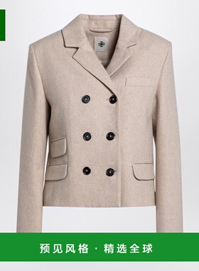 1h可退 香港直邮THE GARMENT 女士 MILLE 浅褐色双排扣夹克 20819