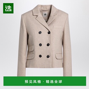 1h可退 香港直邮THE GARMENT 女士 MILLE 浅褐色双排扣夹克 20819