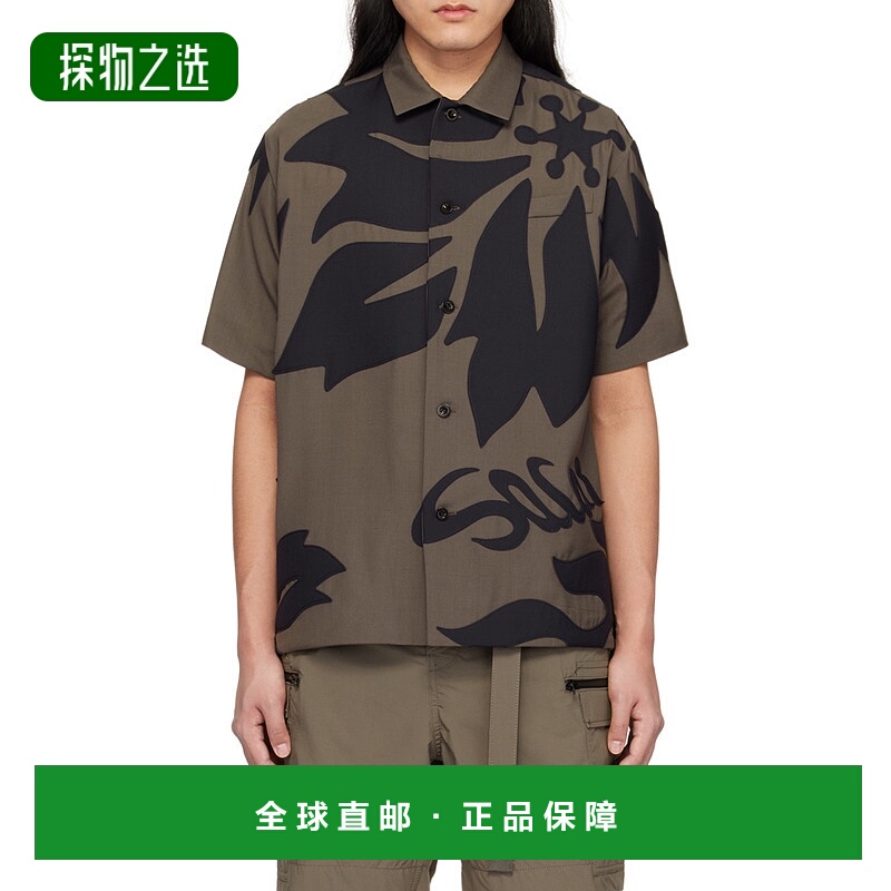 香港直邮Sacai Floral 纽扣衬衫 2403279M短袖