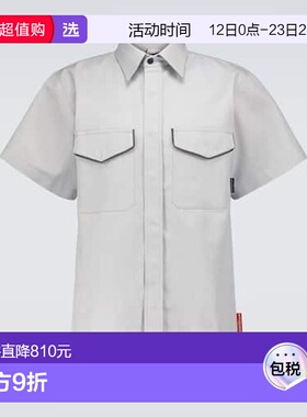 1h可退 香港直邮GR10K 男士 Richter 短袖衬衫 grey灰色 舒适时尚