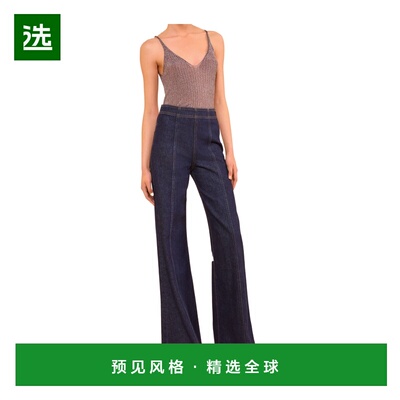 香港直邮ULLA JOHNSON 女士休闲裤 UJ9904048TIGRIS CO 蓝色