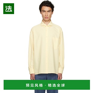1h可退 香港直邮Recto 男士 独家发售黄色 Bols 衬衫 RCMK23RWST0