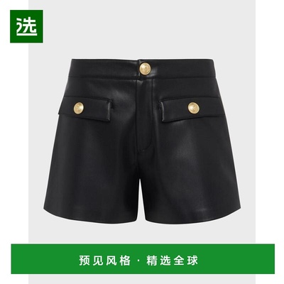 1h可退 【美国直邮】L'Agence|Dionne 仿皮短裤时尚休闲舒适百搭