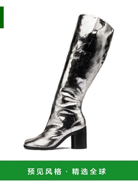 香港直邮Maison Margiela Tabi镜面分趾长筒靴 S34WW0057P5016T
