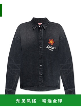 1h可退 香港直邮KENZO 女士衬衫 FF62DC2506C8BS AW2025 黑色