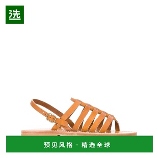 1h可退 香港直邮K.JACQUES 女士 St Tropez 棕色凉鞋 HOMEREFMIEL