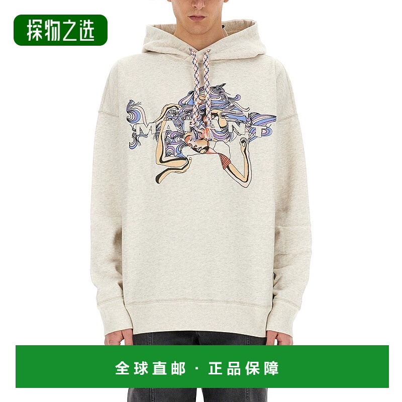 1h可退 欧洲直邮ISABEL MARANT 男士卫衣SW0118HAB2M05H23EC帽衫