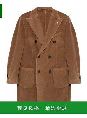 香港直邮L.B.M. 1911 男士大衣 55503037464 AW2025 橙色 Wool&Ca