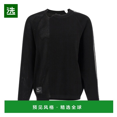 香港直邮Y-3 男士针织衫 KR2395BLACK SS2026 黑色 'Y-3 Gfx' swe