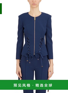 1h可退 香港直邮Elisabetta Franchi 女士 修身拉链夹克 LGI13551