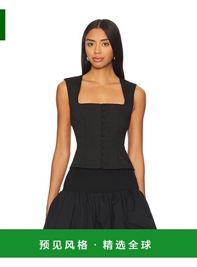 1h可退 香港直邮Majorelle 女士 Lulu 上衣 MJS656U24 black黑色