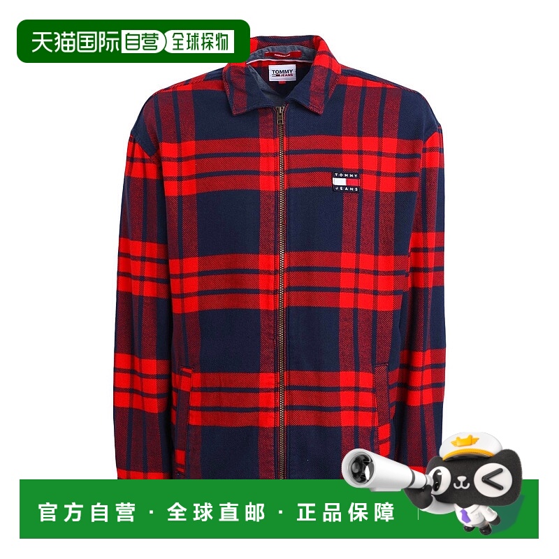 1h可退 香港直邮Tommy Hilfiger 汤米·希尔费格 男士 格纹衬衫