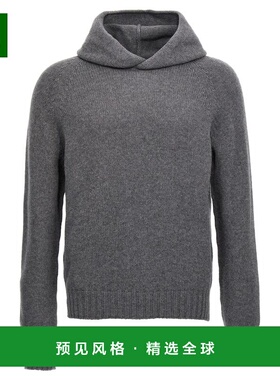 香港直邮MA'RY'YA 男士针织毛衣 YNK043B5 CO 灰色 Wool hooded s
