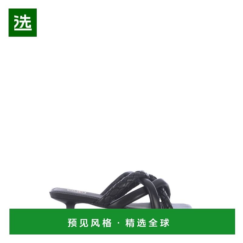 1h可退 香港直邮Ash 艾熙 女士 S 软羊皮薄软绸黑色凉鞋 NOLITABI,女鞋,时装凉鞋,淘宝优惠券,粉丝福利购,淘宝优惠卷