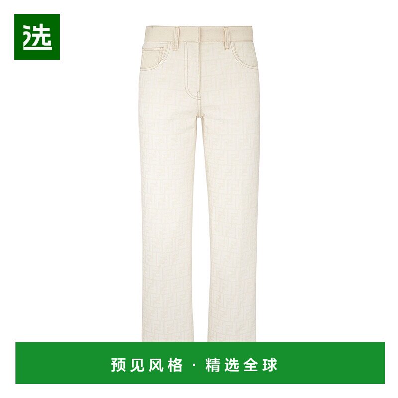 香港直邮Fendi 腰带环牛仔裤直筒裤 FLP855AT21