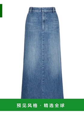 香港直邮Valentino 腰带环牛仔半身裙 4B0DD17F8JS华伦天奴包臀裙