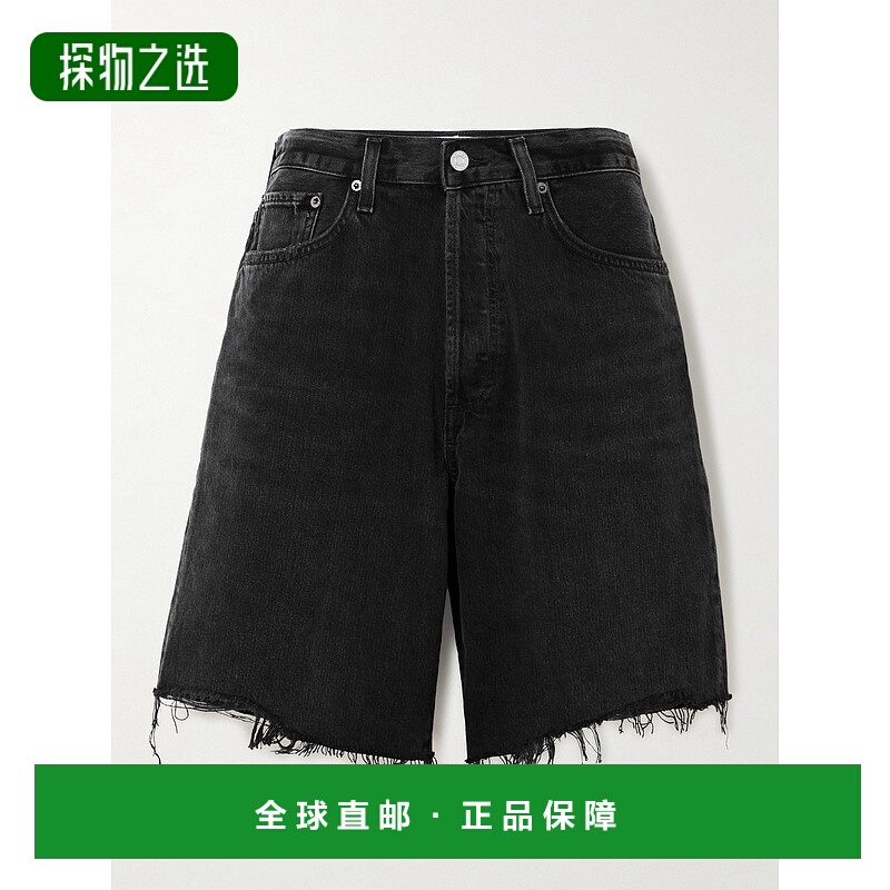 香港直邮AGOLDE 女士 Indra 磨破牛仔短裤 A2221157BOUNCE(WASHED