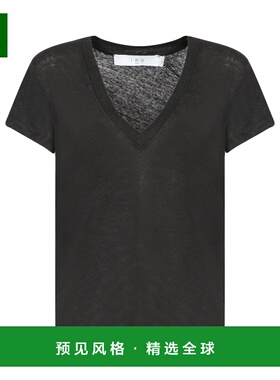 香港直邮IRO 女士衬衫 WF19RODEOBLA01 AW2024 黑色 V-neckline.