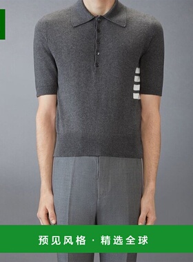 香港直邮Thom Browne 四条纹宽松 POLO 短袖衫 MKP135AY3043