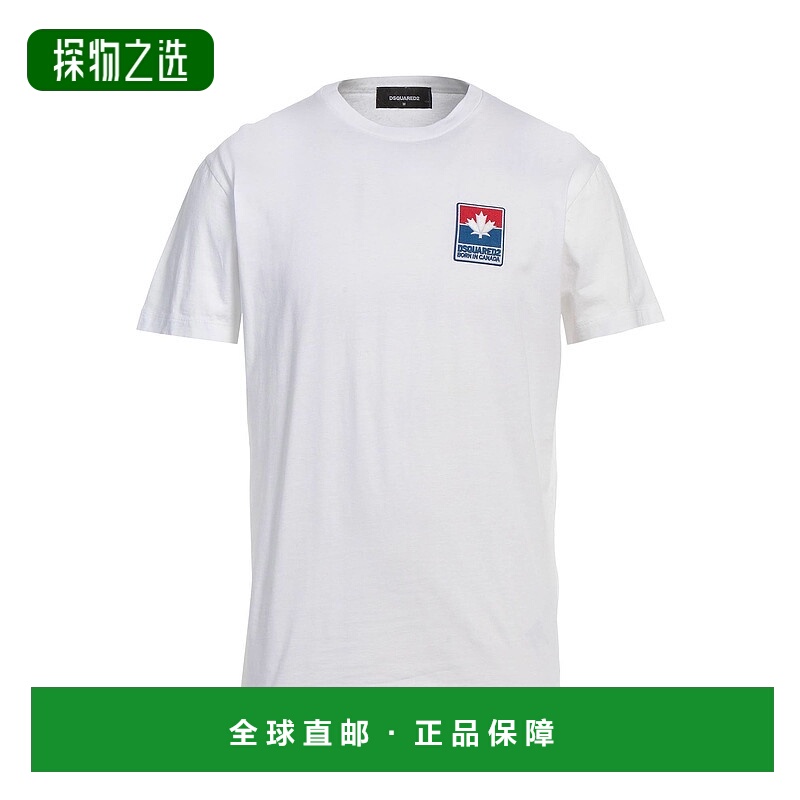 香港直邮Dsquared2 二次方 男士 T恤 white白色 舒适时尚