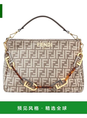 香港直邮Fendi O'Lock链条拉链单肩包 8BR805ALFV斜挎包手提包