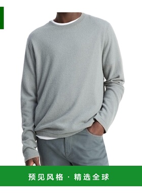 香港直邮VINCE 男士针织衫 M11476523A047 AW2025 灰色 羊绒真丝
