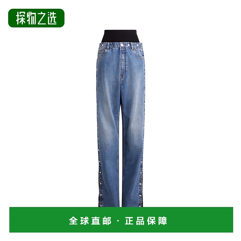 香港直邮Alaia 针织牛仔裤 AA9P02706T536