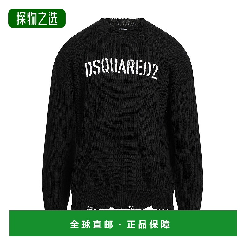 香港直邮Dsquared2 二次方 男士 毛衣 black黑色 舒适时尚