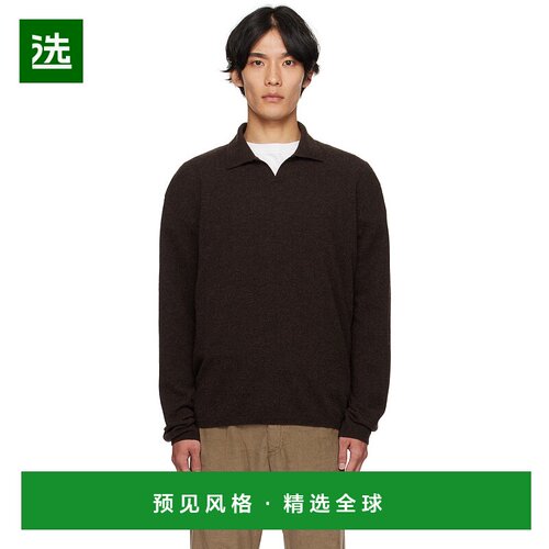 1h可退 香港直邮The Row 男士 棕色 Franz Polo 衫 1015Y556