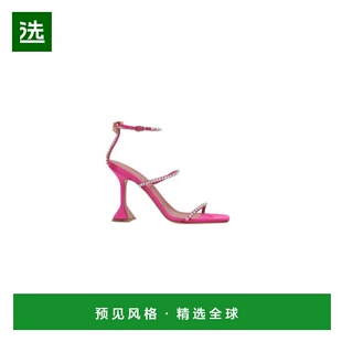 1h可退 香港直邮Amina Muaddi 女士 凉鞋 GILDASANDALSATINRASBER